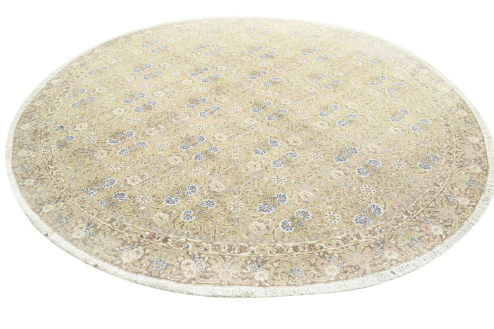 Persian Tabriz Rug 9' 2" x 9' 7" Hand-Knotted | No. AT68671