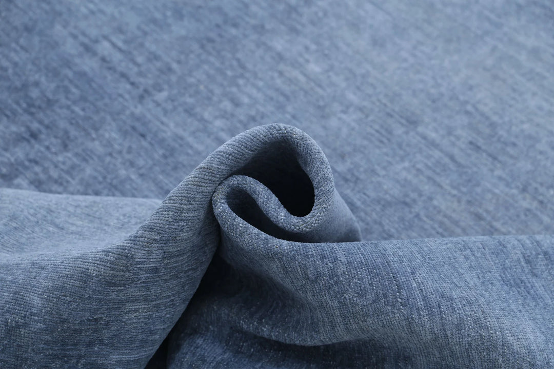 Grey Afghan Overdye Rug 8' 6" x 11' 8" Hand-Knotted | No. AT68793
