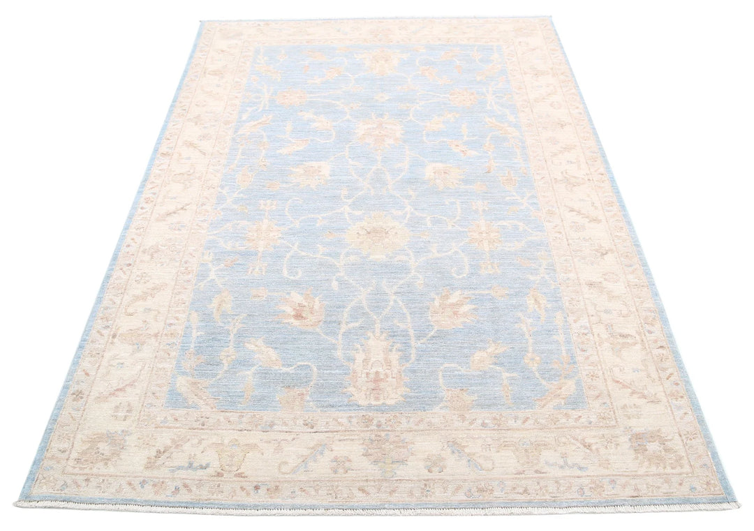 Afghan Serenity Rug 4' 9" x 6' 11" Hand-Knotted | No. AT68915
