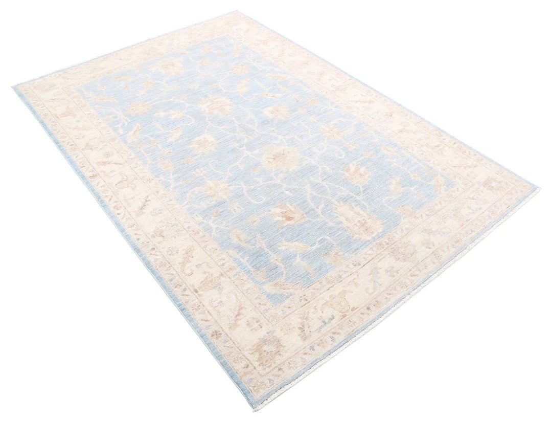 Afghan Serenity Rug 4' 9" x 6' 11" Hand-Knotted | No. AT68915
