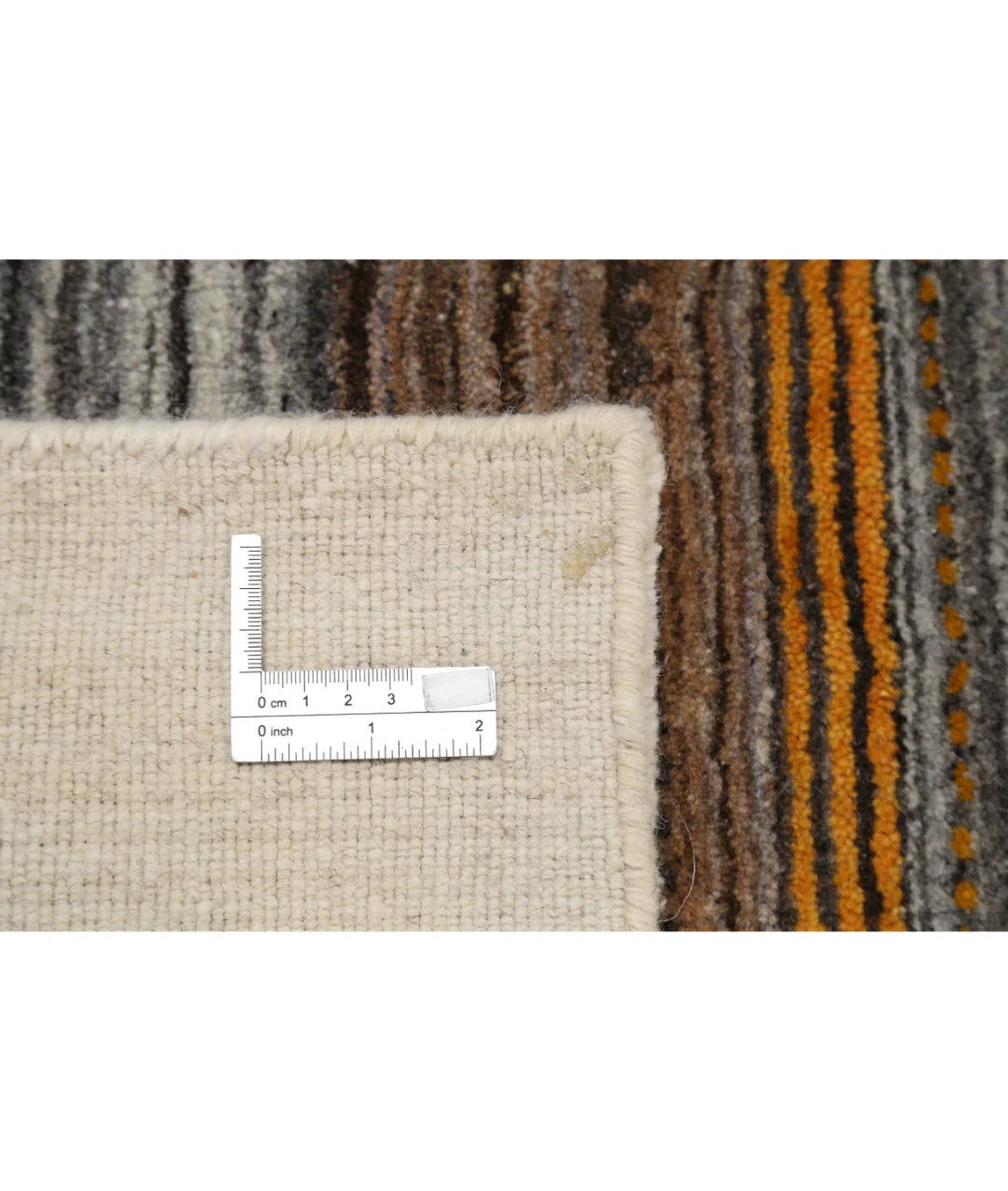 Ivory Indian Oriental Rug 5' 7" x 7' 10" Hand-Knotted | No. AT69042