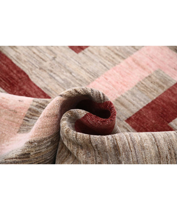 Afghan Modcar Rug 4' 10" x 6' 2" Hand-Knotted | No. AT69173