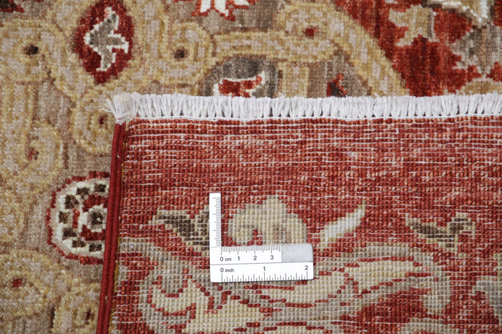 Afghan Tabriz Rug 8' 9" x 12' 0" Hand-Knotted | No. AT69188