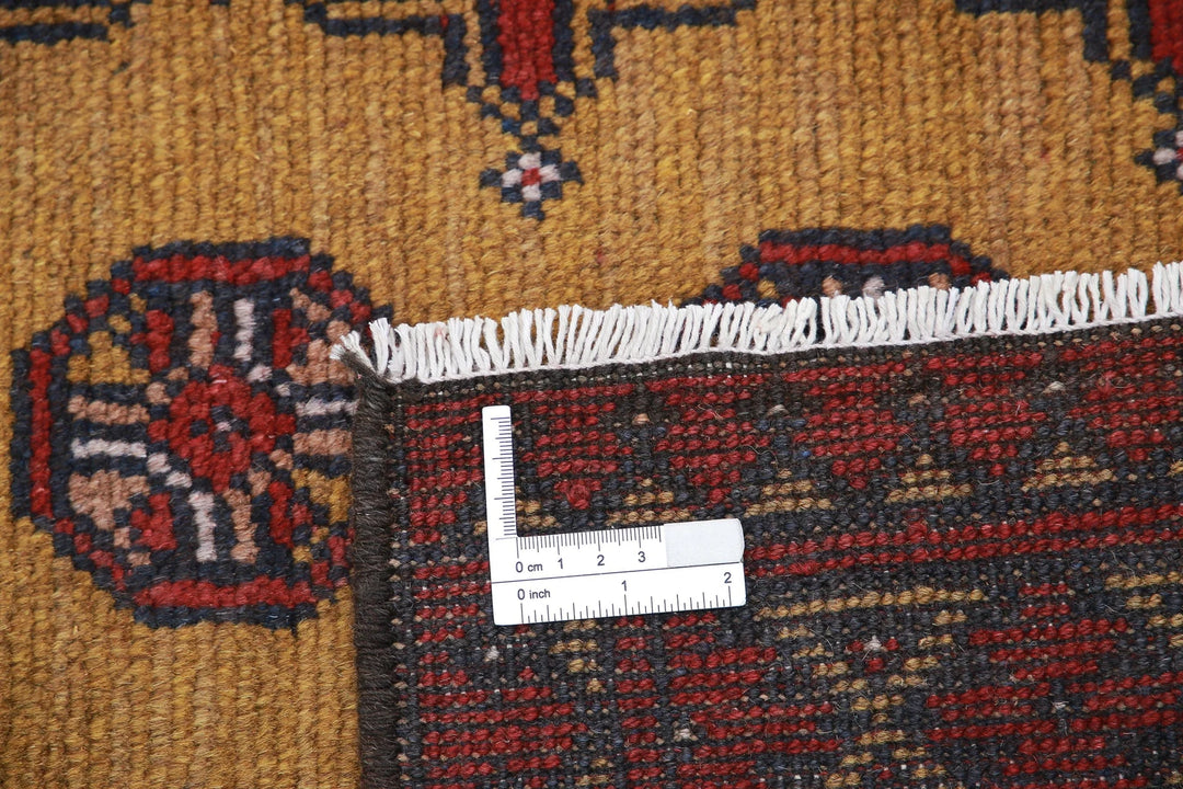 Afghan Akcha Revival Rug 5' 0" x 6' 5" Hand-Knotted | No. AT69313