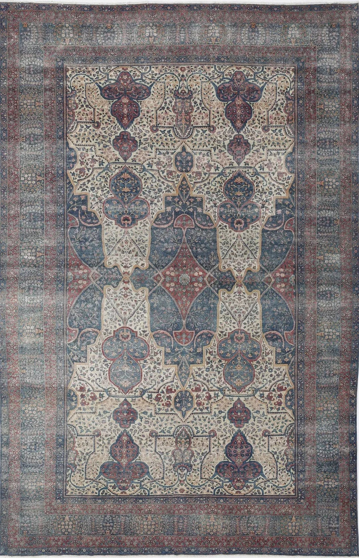 Persian Yazd Rug 11' 8" x 18' 4" Hand-Knotted | No. AT69360