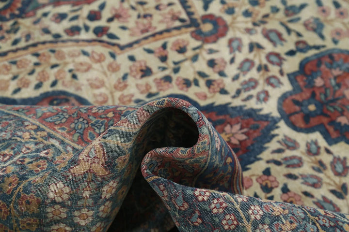 Persian Yazd Rug 11' 8" x 18' 4" Hand-Knotted | No. AT69360