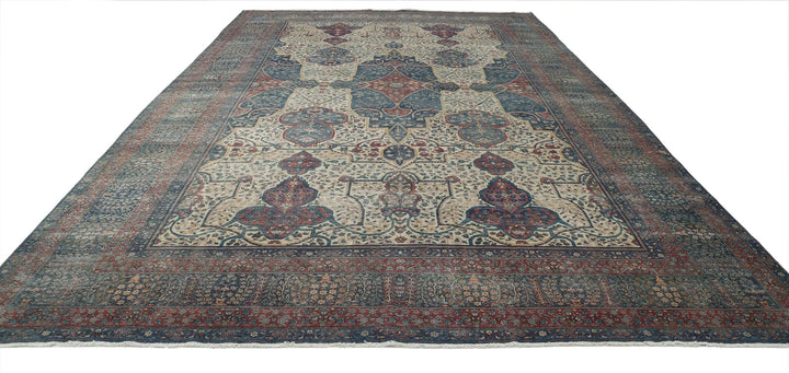 Persian Yazd Rug 11' 8" x 18' 4" Hand-Knotted | No. AT69360