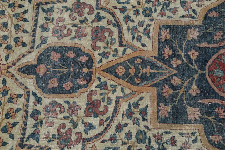 Persian Yazd Rug 11' 8" x 18' 4" Hand-Knotted | No. AT69360