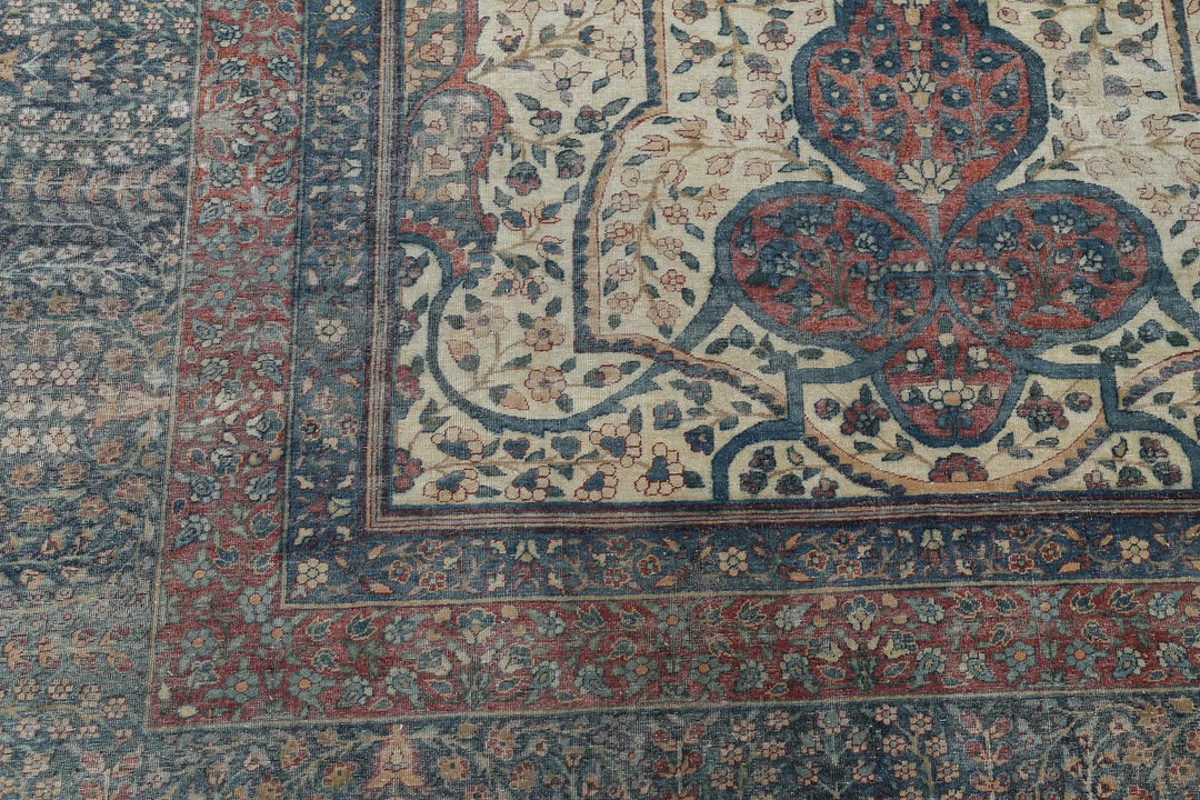 Persian Yazd Rug 11' 8" x 18' 4" Hand-Knotted | No. AT69360
