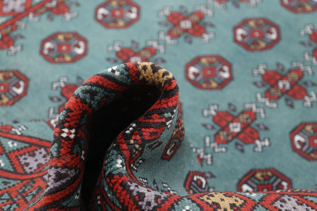 Afghan Akcha Revival Rug 5' 0" x 6' 2" Hand-Knotted | No. AT69399