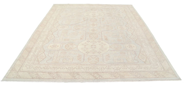 Afghan Khotan Rug 8' 2" x 9' 5" Hand-Knotted | No. AT69417