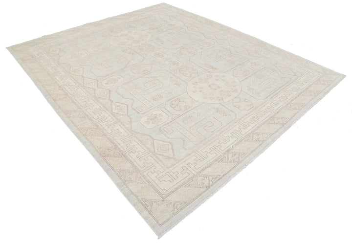 Afghan Khotan Rug 8' 2" x 9' 5" Hand-Knotted | No. AT69417