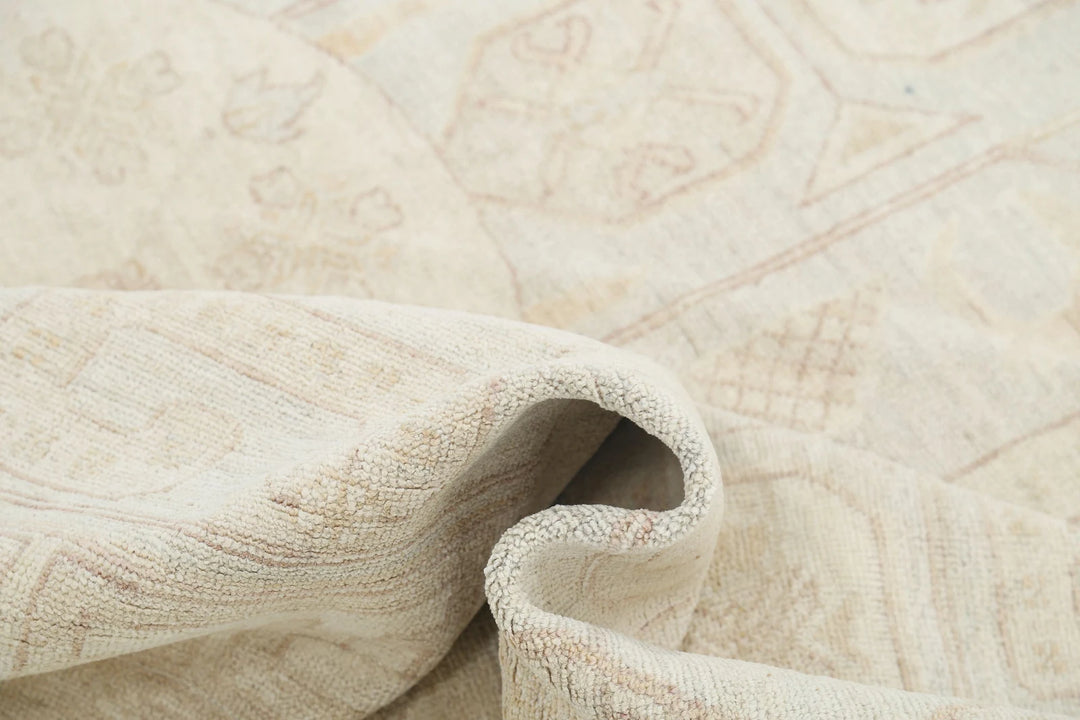 Afghan Khotan Rug 8' 2" x 9' 5" Hand-Knotted | No. AT69417