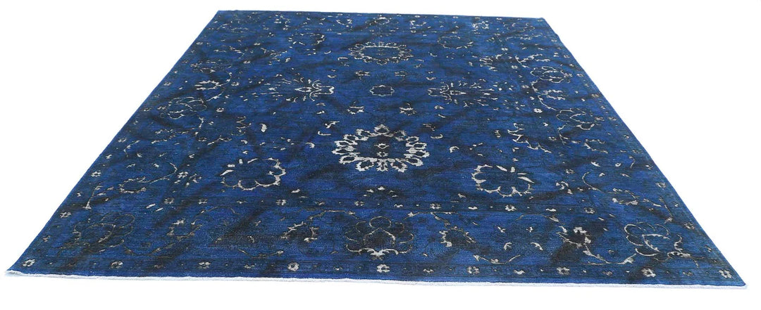 Blue Afghan Oriental Rug 9' 7" x 11' 2" Hand-Knotted | No. AT69560