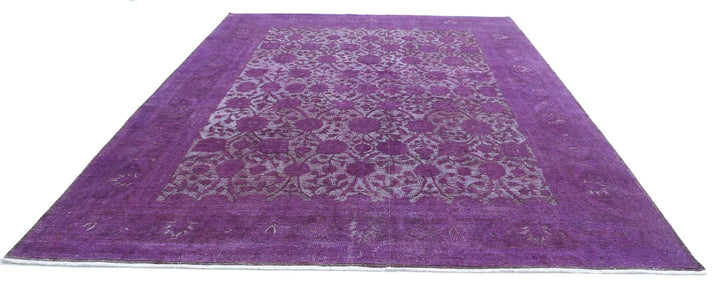 Purple Afghan Oriental Rug 9' 11" x 13' 0" Hand-Knotted | No. AT69608