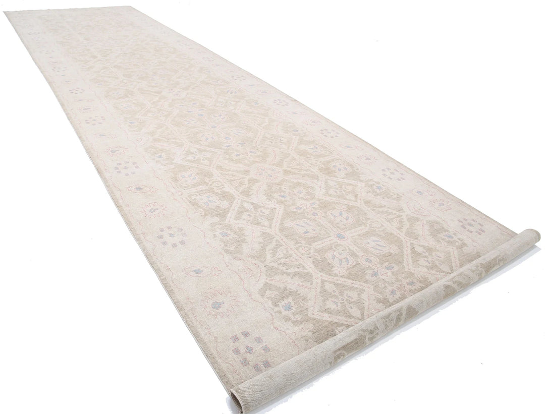 Afghan Serenity Rug 6' 5" x 25' 10" Hand-Knotted | No. AT69695