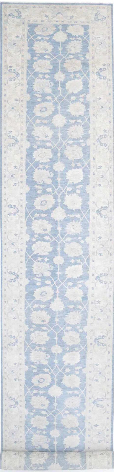 Afghan Serenity Runner Rug 4' 1" x 35' 11" Hand-Knotted | No. AT69711