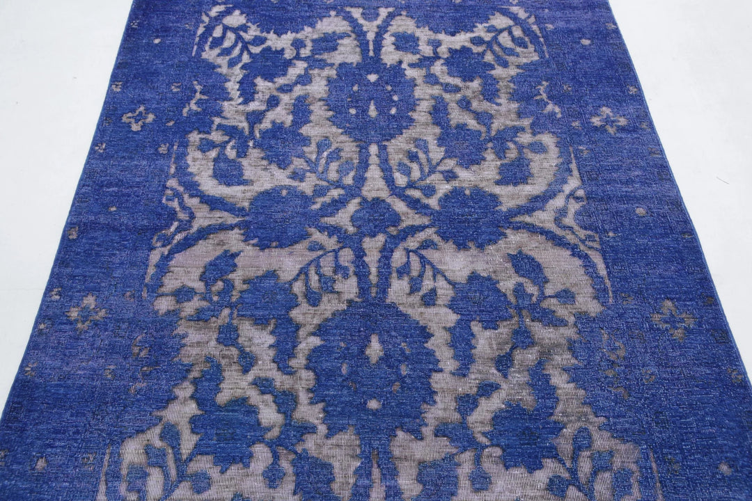 Afghan Oriental Rug 4' 6" x 6' 6" Hand-Knotted | No. AT69729