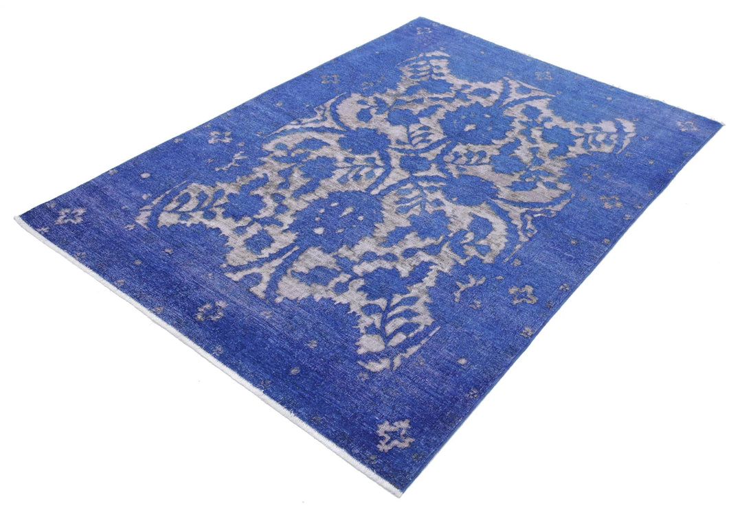 Afghan Oriental Rug 4' 6" x 6' 6" Hand-Knotted | No. AT69729