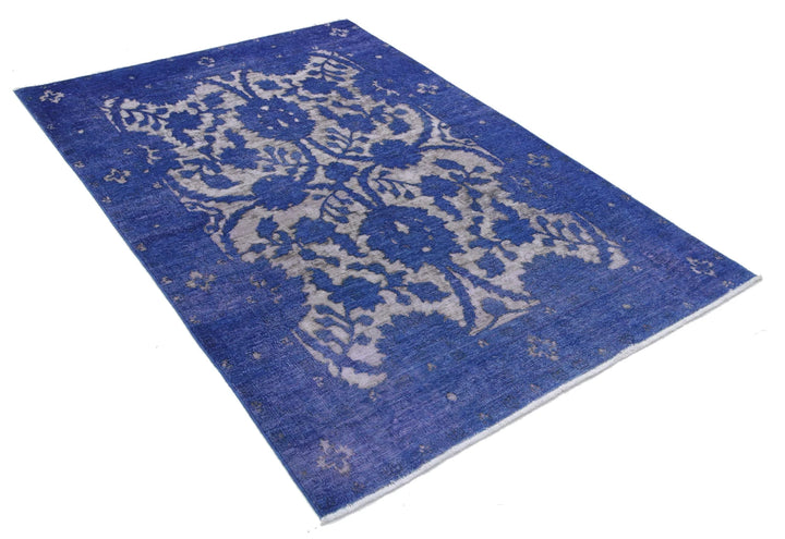 Afghan Oriental Rug 4' 6" x 6' 6" Hand-Knotted | No. AT69729