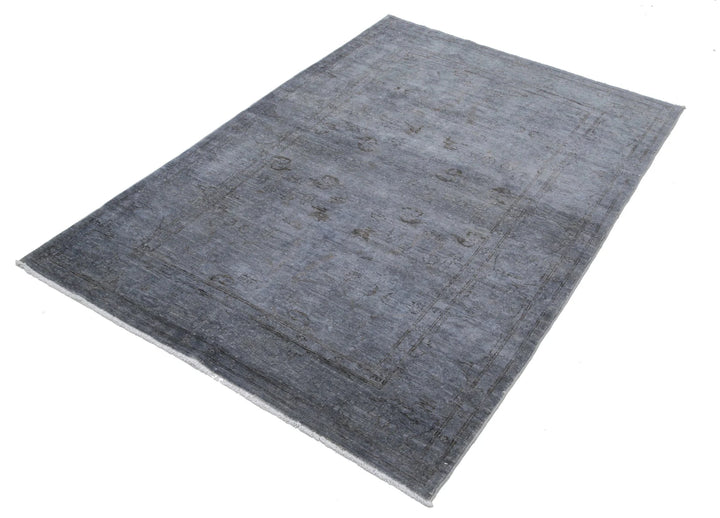 Afghan Overdye Rug 3' 11" x 5' 8" Hand-Knotted | No. AT69767