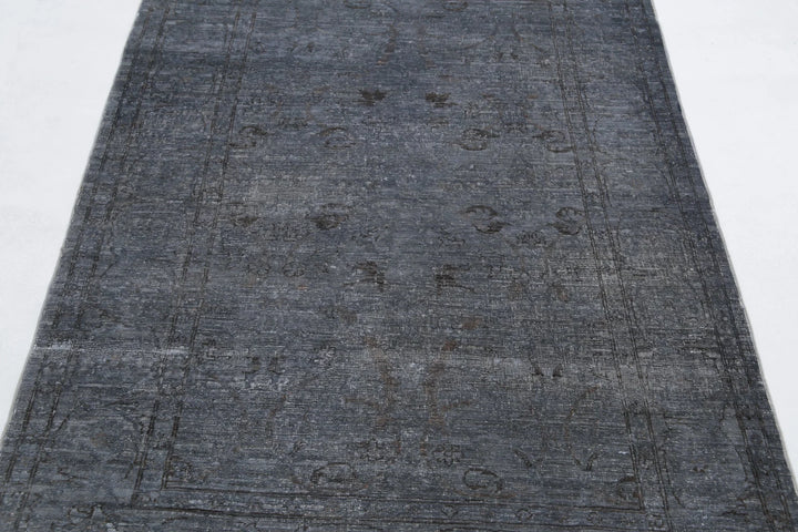 Afghan Overdye Rug 3' 11" x 5' 8" Hand-Knotted | No. AT69767