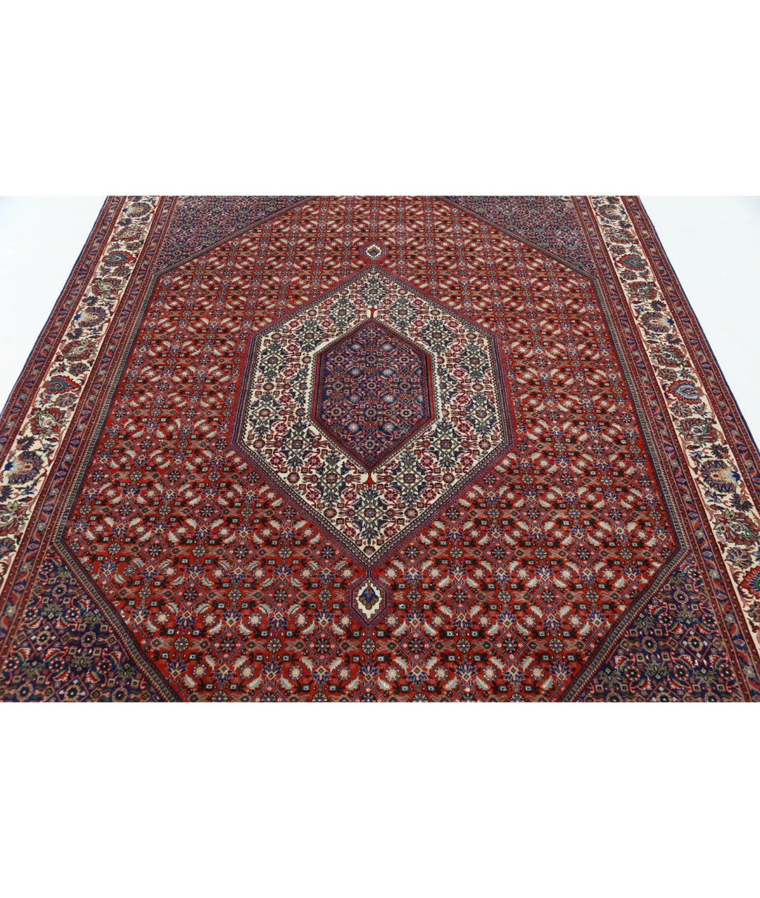 Persian Bijar Rug 6' 7" x 9' 9" Hand-Knotted | No. AT69799