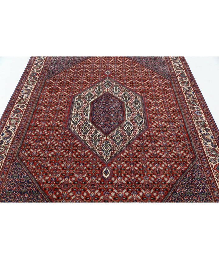 Persian Bijar Rug 6' 7" x 9' 9" Hand-Knotted | No. AT69799