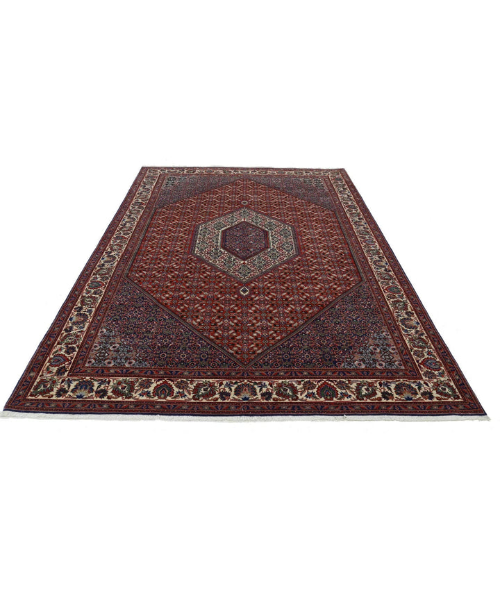 Persian Bijar Rug 6' 7" x 9' 9" Hand-Knotted | No. AT69799