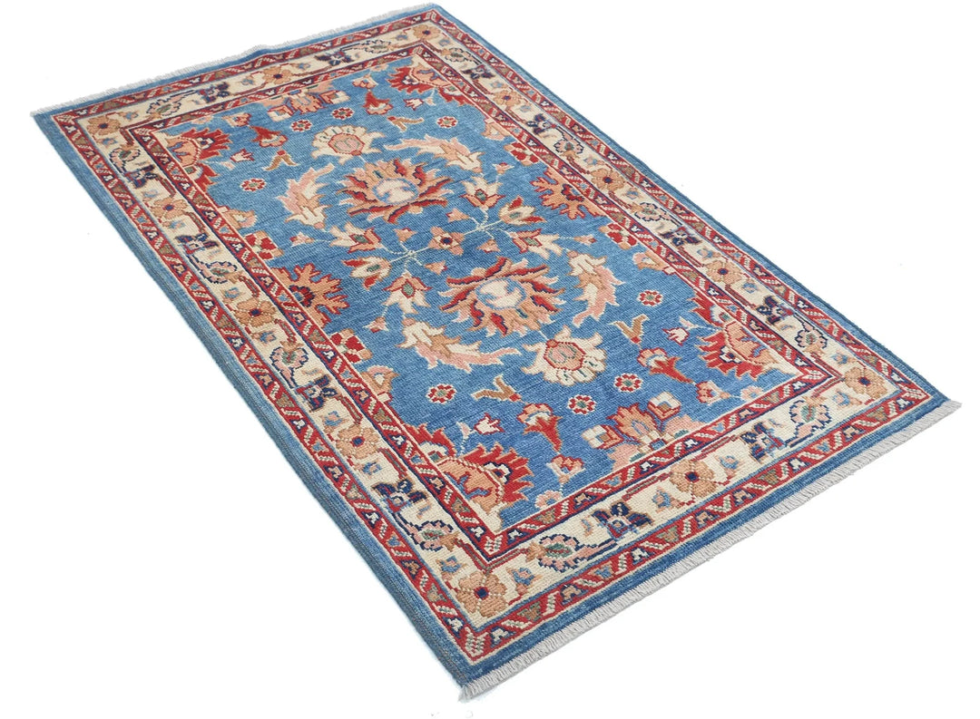 Afghan Ziegler Rug 3' 0" x 4' 9" Hand-Knotted | No. AT69898