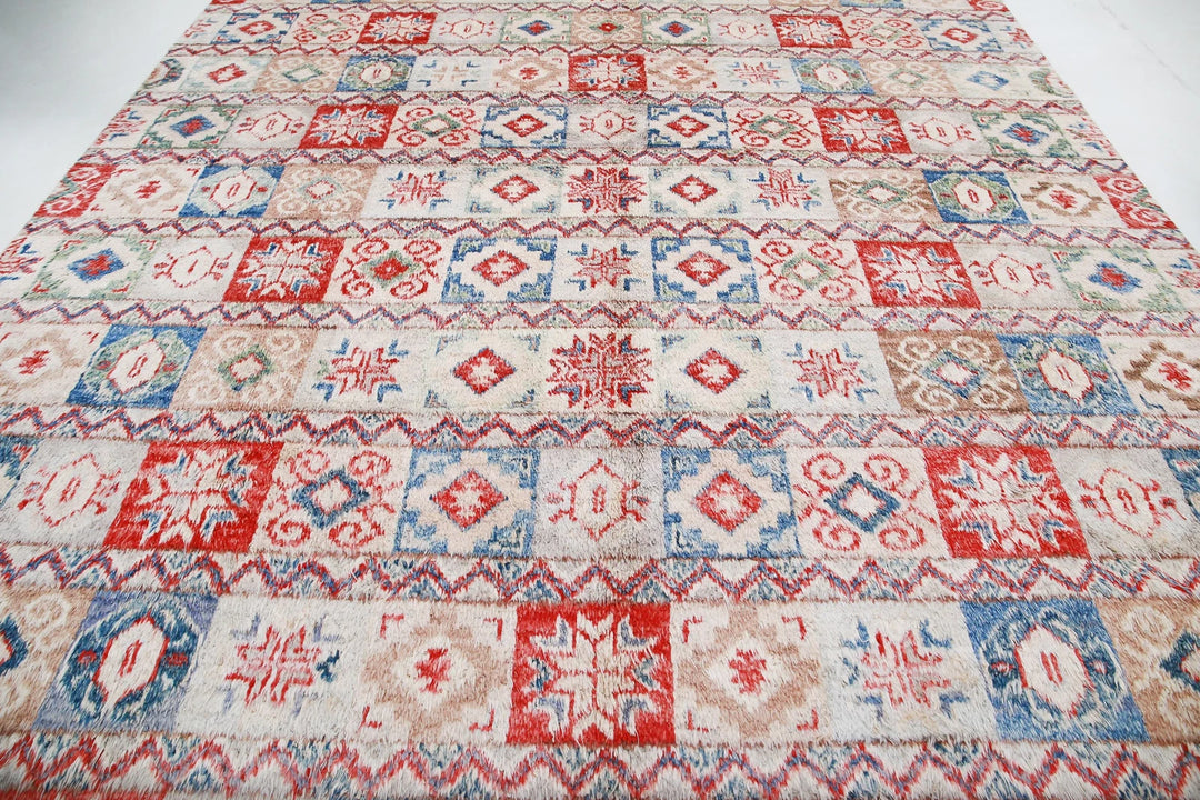 Afghan Tribal Rug 10' 8" x 13' 10" Hand-Knotted | No. AT69910