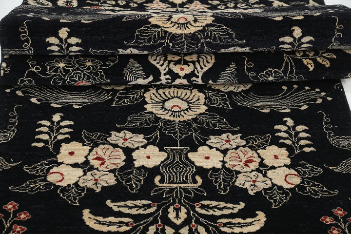 Afghan Artemix Runner Rug 3' 6" x 22' 9" Hand-Knotted | No. AT69915