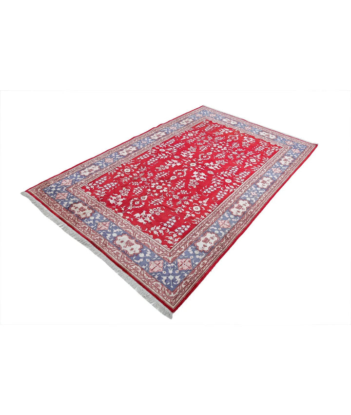 Chinese Hereke Rug 5' 0" x 7' 9" Hand-Knotted | No. AT69950