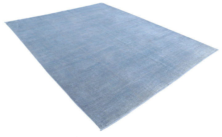 Grey Afghan Overdye Rug 7' 9" x 9' 7" Hand-Knotted | No. AT69959