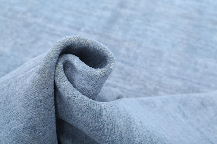 Grey Afghan Overdye Rug 7' 9" x 9' 7" Hand-Knotted | No. AT69959