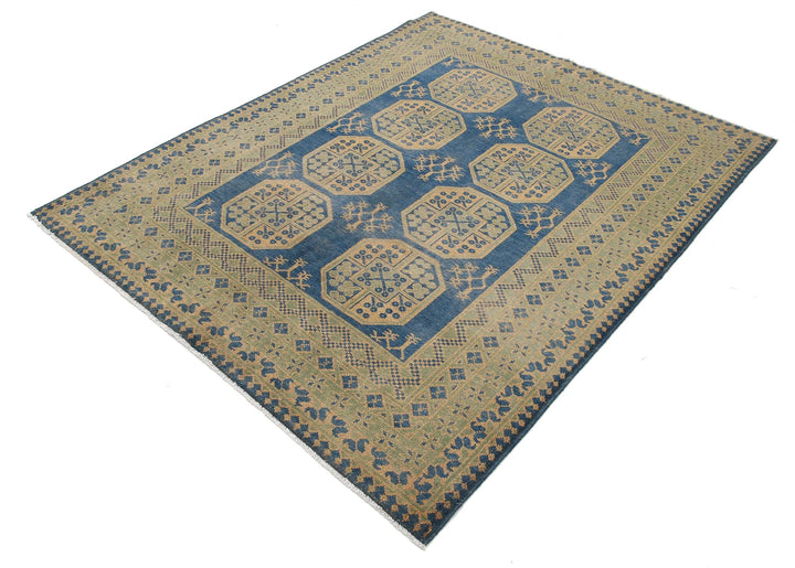 Afghan Akcha Revival Rug 5' 1" x 6' 2" Hand-Knotted | No. AT69997