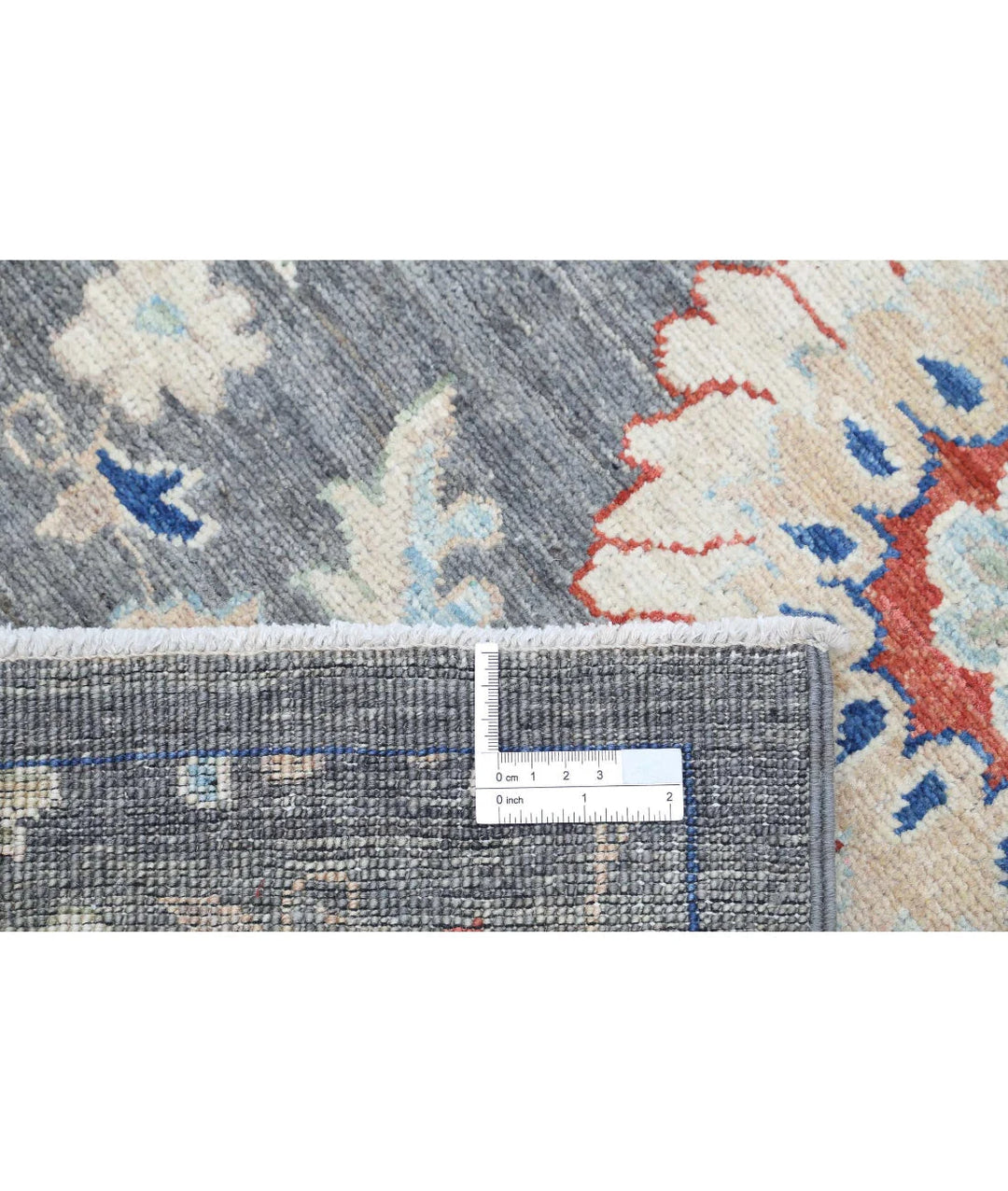 Grey Afghan Artemix Rug 5' 0" x 11' 8" Hand-Knotted | No. AT701050
