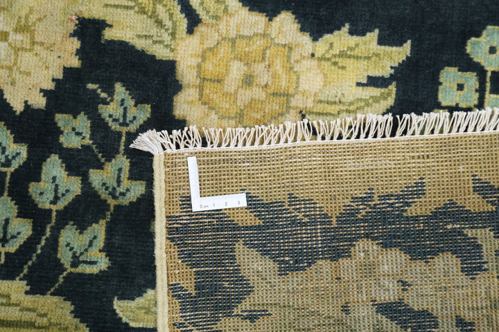 Blue Ivory Indian Ziegler Rug 7' 11" x 10' 1" Hand-Knotted | No. AT70138