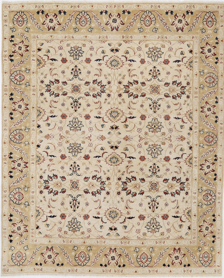 Indian Ziegler Rug 7' 9" x 9' 5" Hand-Knotted | No. AT70213