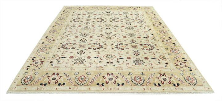 Indian Ziegler Rug 7' 9" x 9' 5" Hand-Knotted | No. AT70213