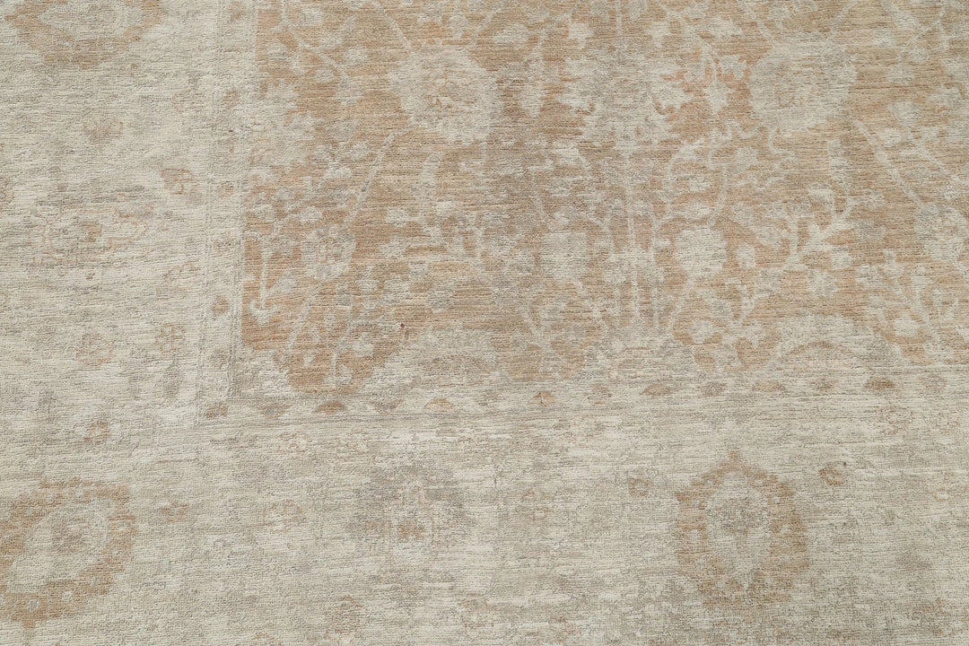Ivory Afghan Ariana Rug 8' 0" x 10' 10" Hand-Knotted | No. AT70218