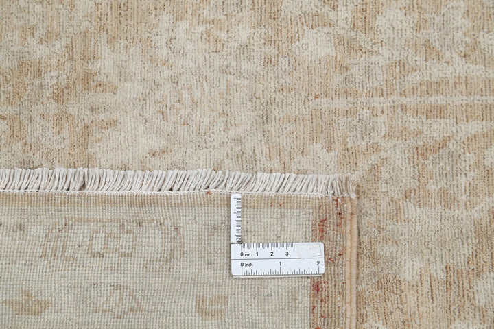 Ivory Afghan Ariana Rug 8' 0" x 10' 10" Hand-Knotted | No. AT70218
