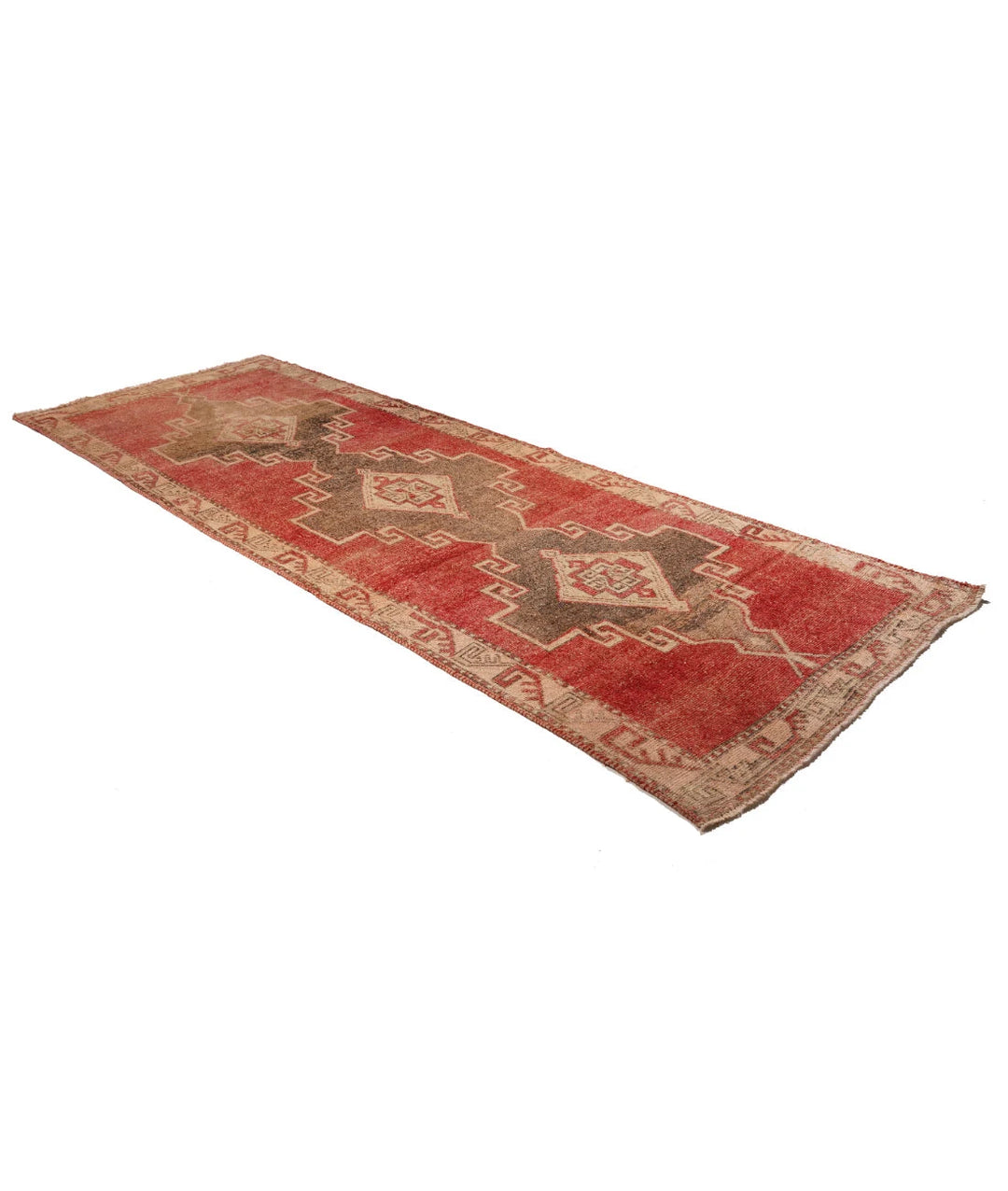 Turkish Anatolian Vintage Rug 4' 3" x 12' 0" Hand-Knotted | No. AT70251