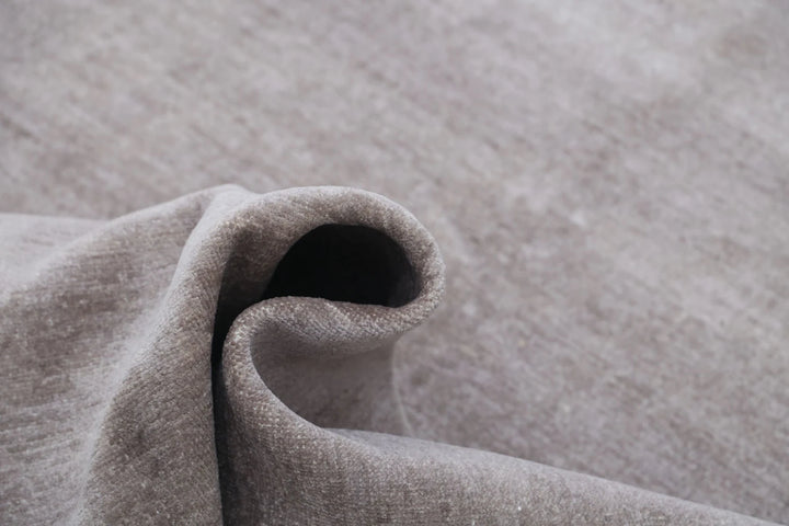 Grey Afghan Overdye Rug 4' 0" x 10' 10" Hand-Knotted | No. AT70259
