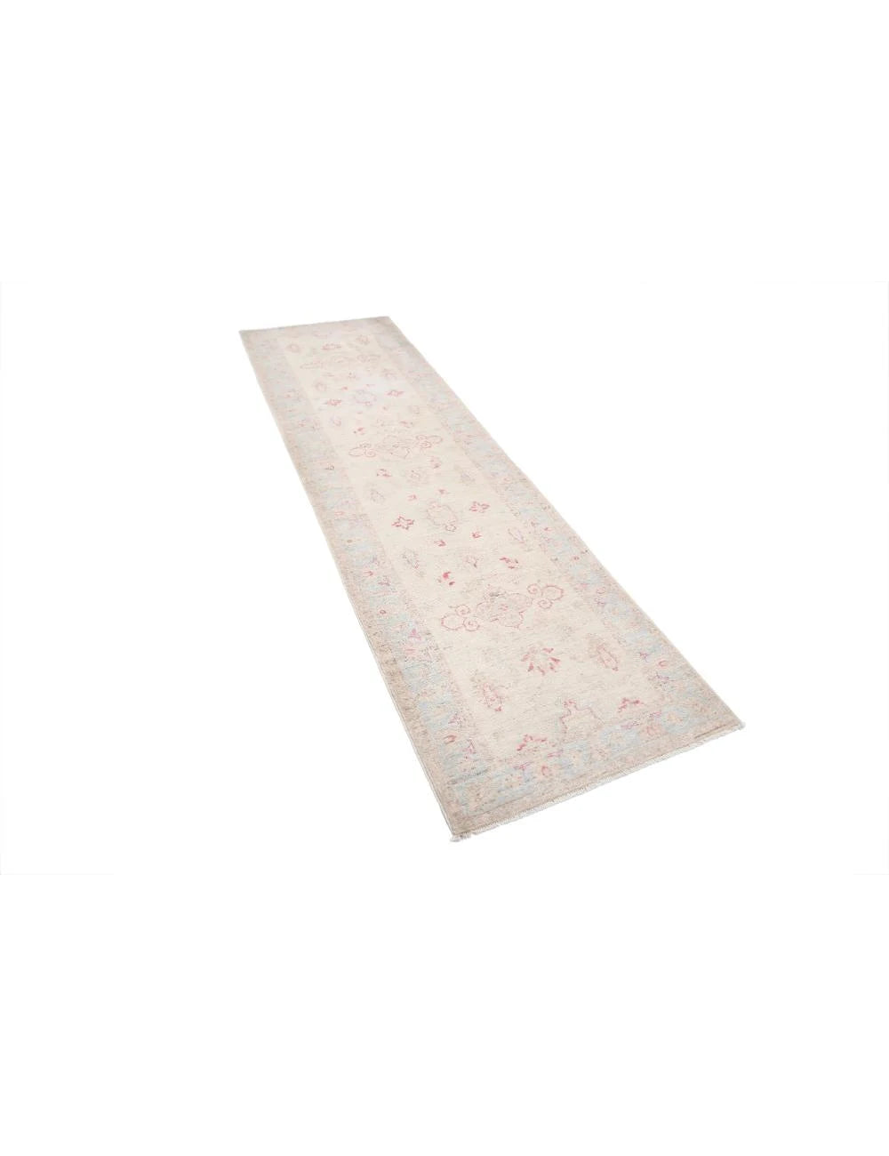 Afghan Serenity Runner Rug 2' 7" x 9' 6" Hand-Knotted | No. AT70488