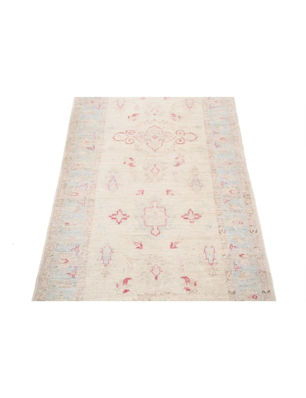 Afghan Serenity Runner Rug 2' 7" x 9' 6" Hand-Knotted | No. AT70488