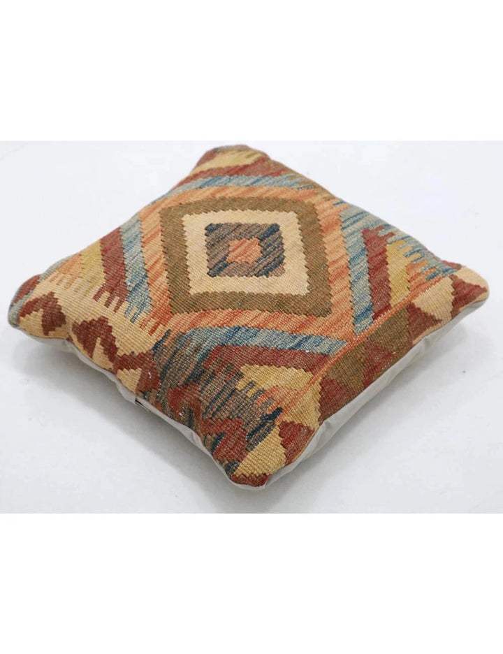 Multicolor Afghan Tribal Rug Flat-Weave view
