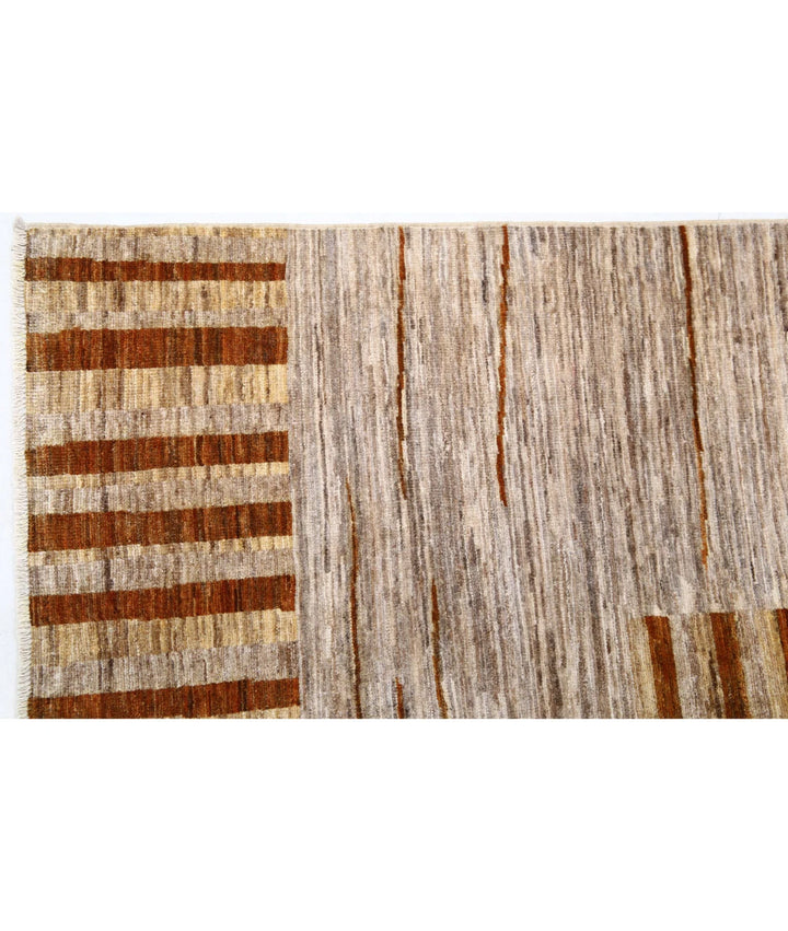 Afghan Modcar Rug 4' 11" x 6' 4" Hand-Knotted | No. AT70692