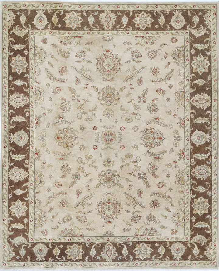 Indian Ziegler Oriental Rug 8' 0" x 9' 9" Hand-Knotted | No. AT70755