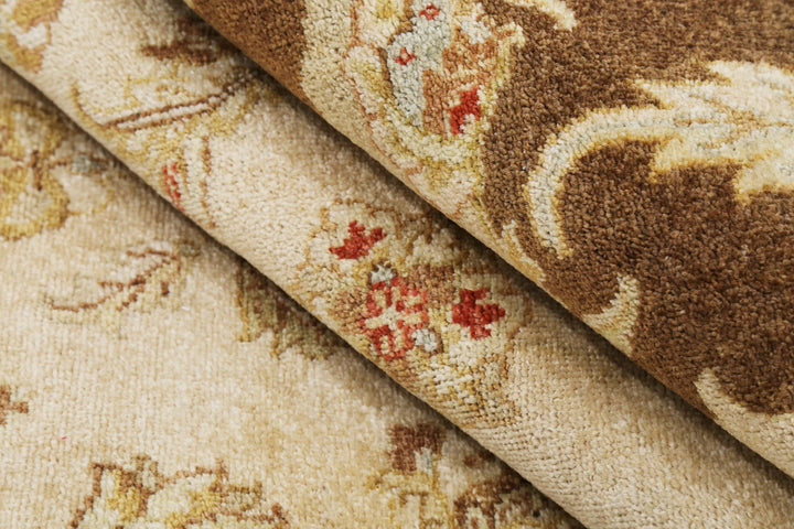 Indian Ziegler Oriental Rug 8' 0" x 9' 9" Hand-Knotted | No. AT70755